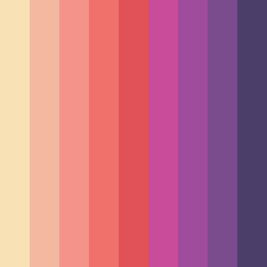 Download warm embrace color palette PNG image (square)