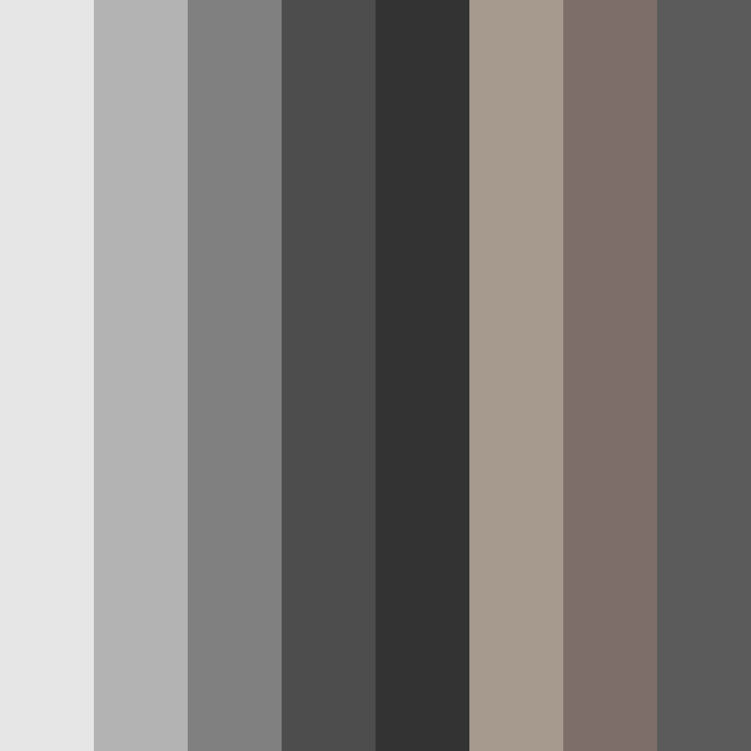 Download gray smokes color palette PNG image (square)