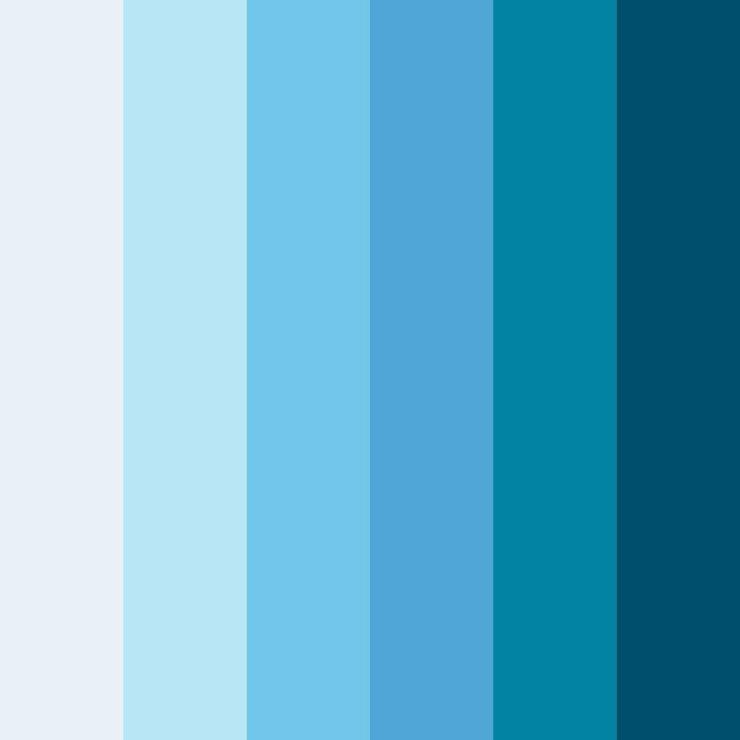 Download shades of blue korea color palette PNG image (square)