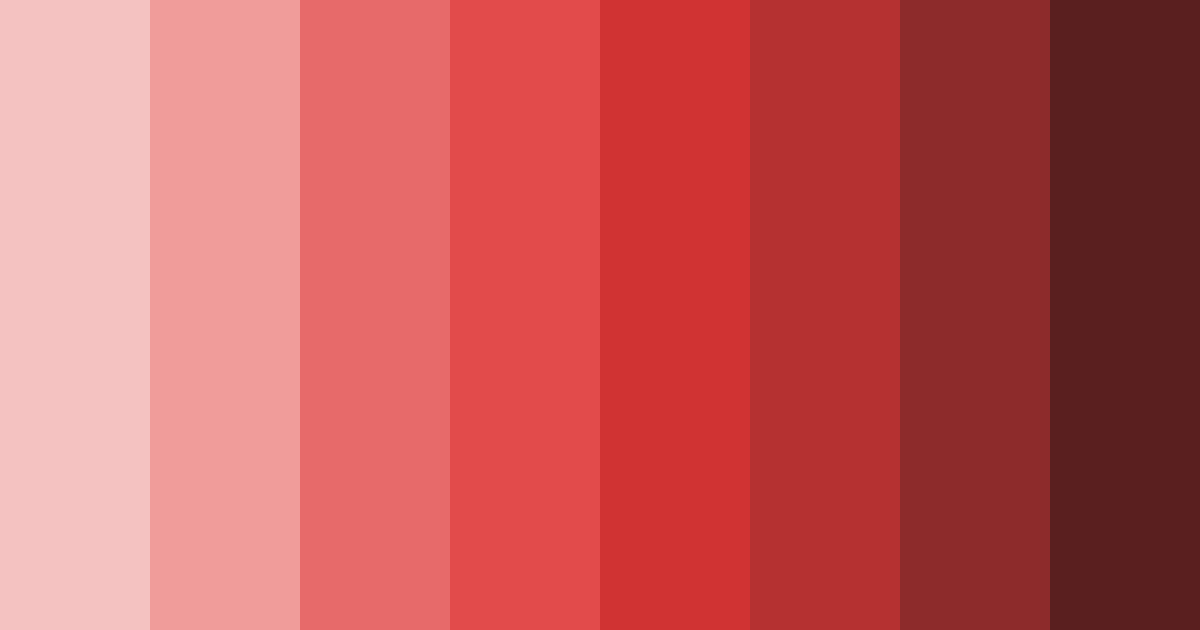 Download bloody salmon shades color palette PNG image (landscape)