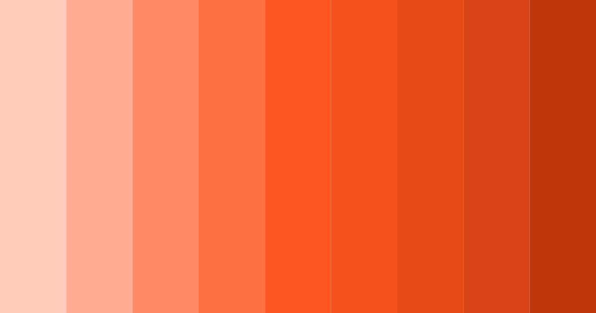 Download salmon sunrise color palette PNG image (landscape)