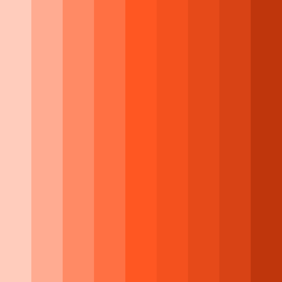 Download salmon sunrise color palette PNG image (square)