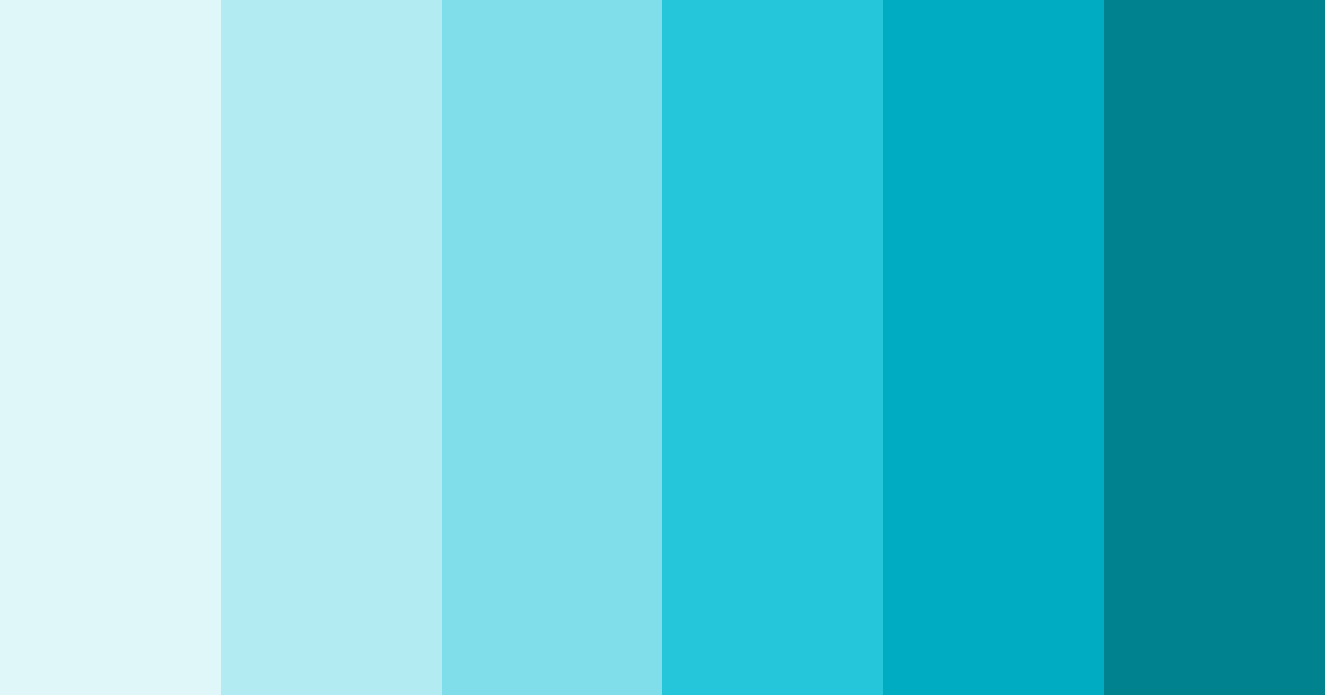 Download turquoise sanctuary color palette PNG image (landscape)