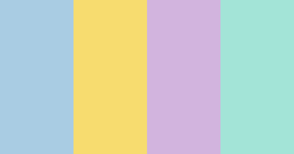 Download soft pastel rainbow color palette PNG image (landscape)