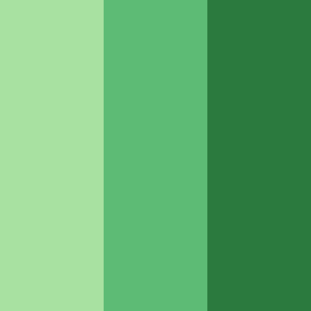 Download green serenity color palette PNG image (square)