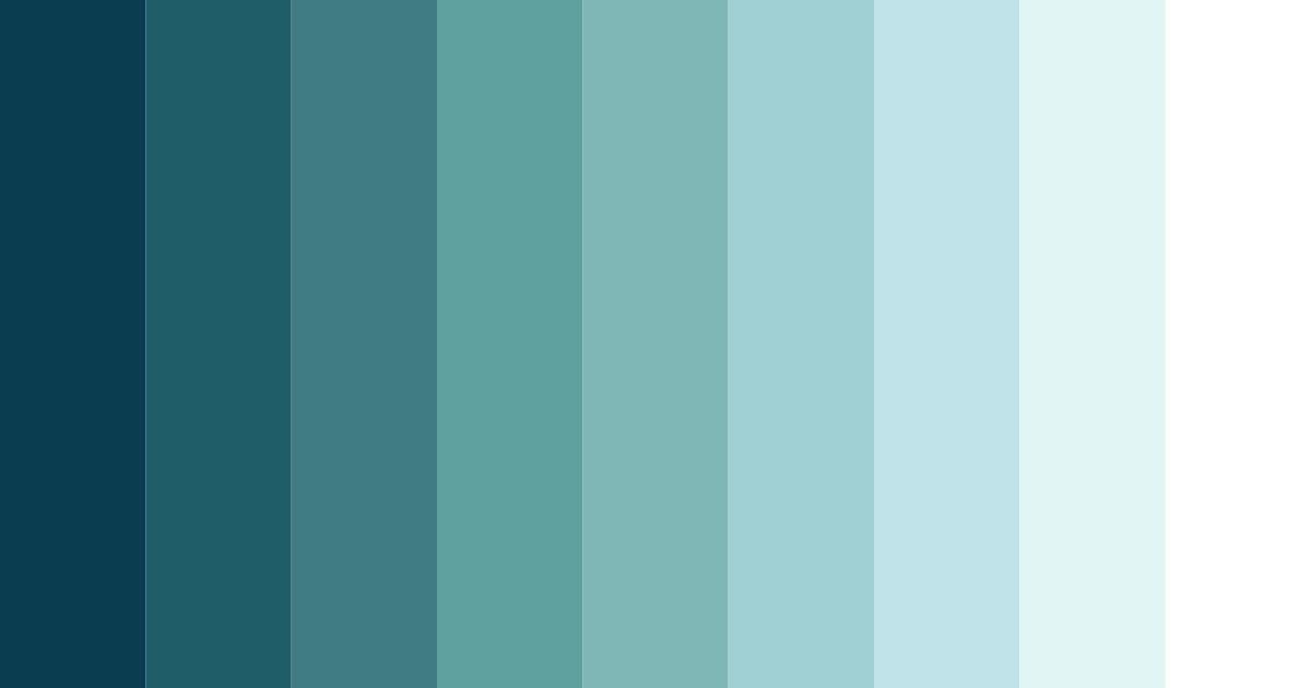Download teal ocean color palette PNG image (landscape)