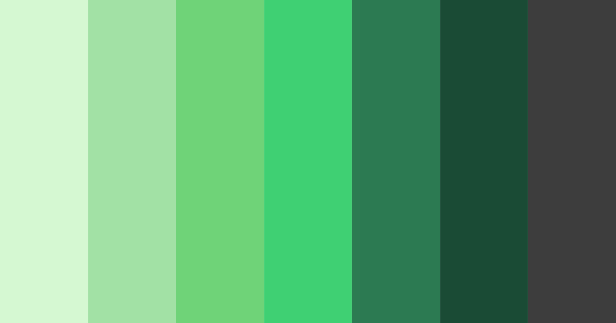 Download emerald shadows color palette PNG image (landscape)