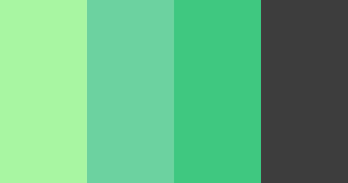 Download emerald shadows color palette PNG image (landscape)