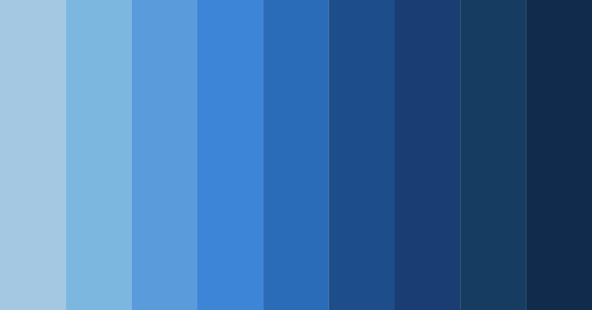 Download shades of royal blue color palette PNG image (landscape)