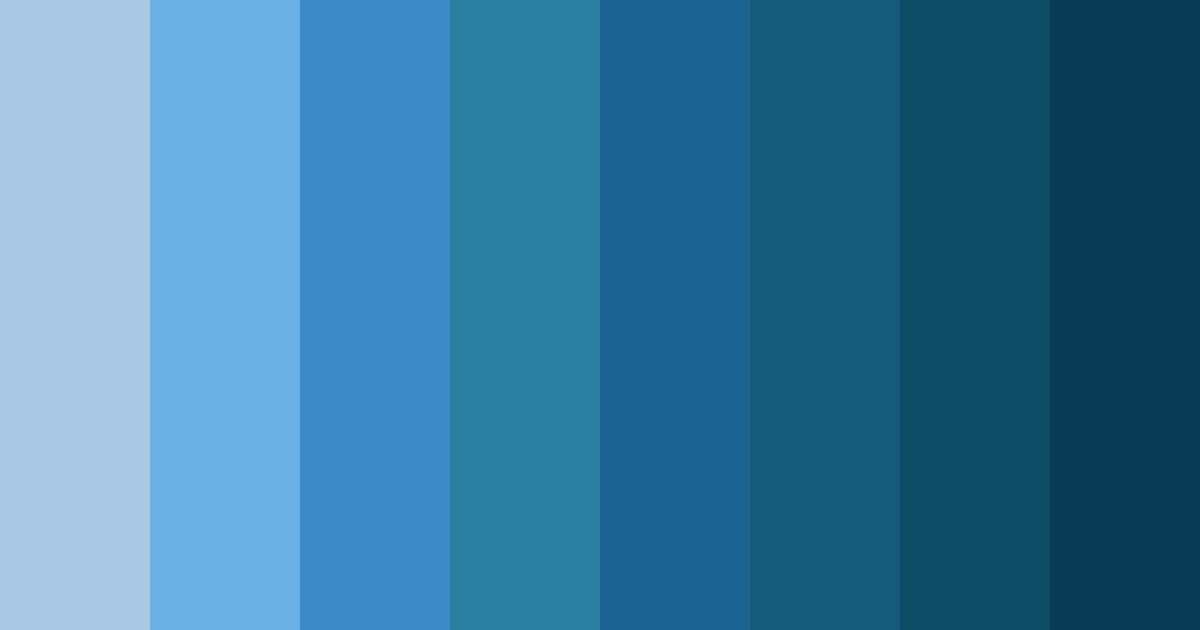 Download azure serenity color palette PNG image (landscape)