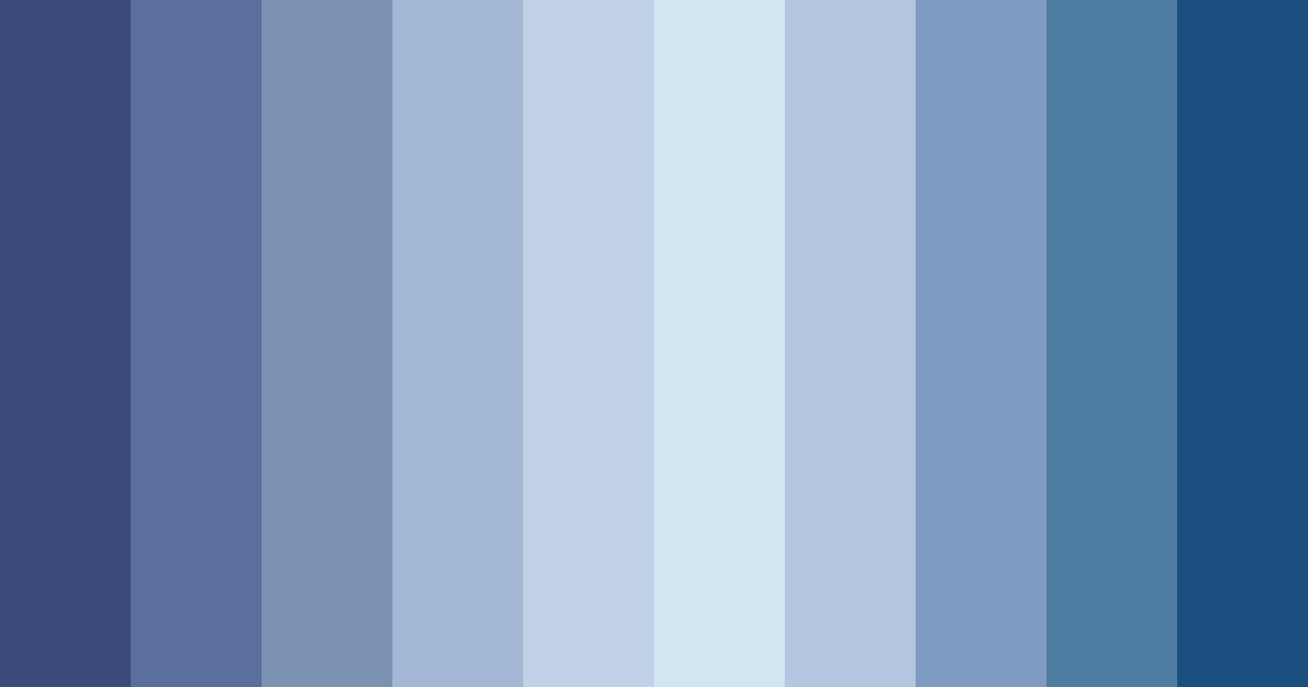 Download shades of blue color palette PNG image (landscape)