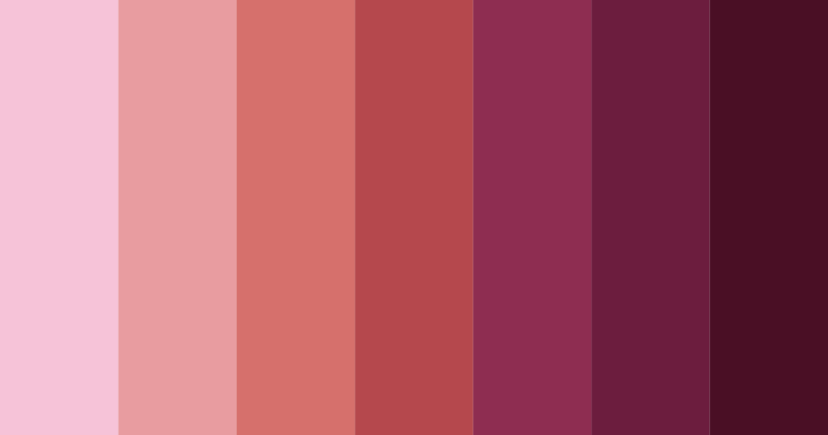Download shades of crimson color palette PNG image (landscape)