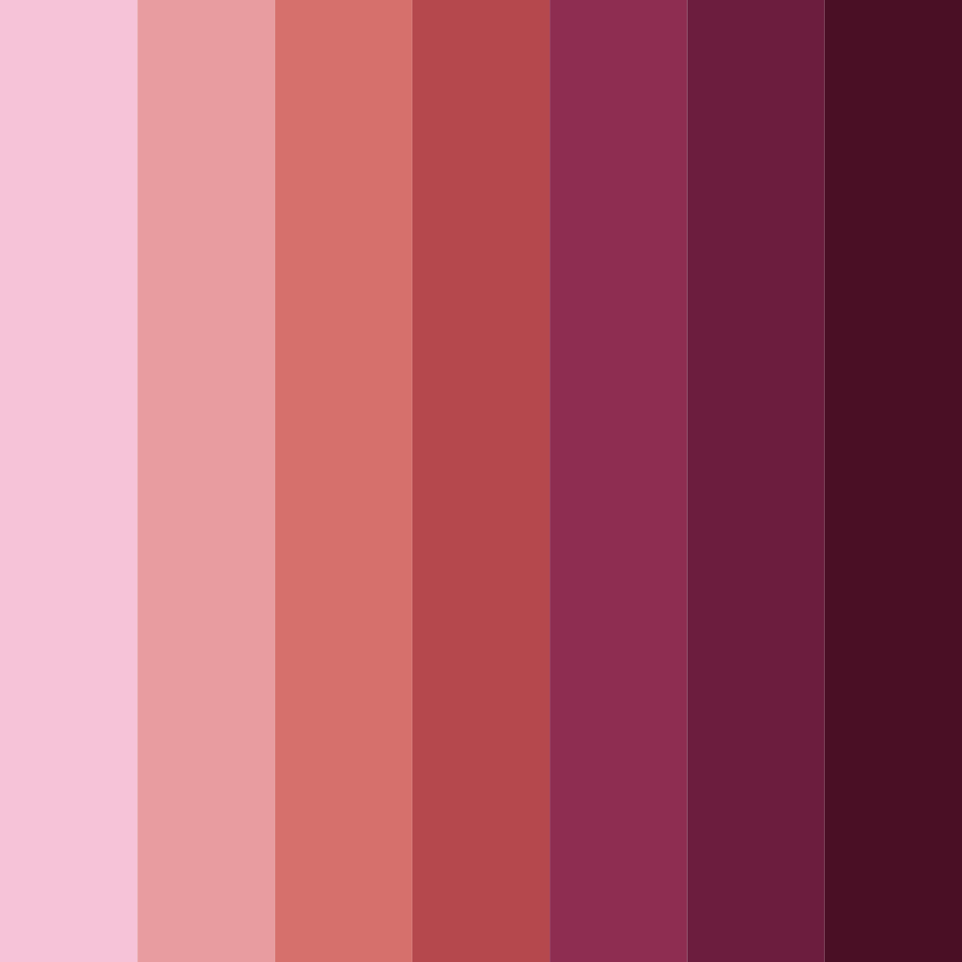 Download shades of crimson color palette PNG image (square)