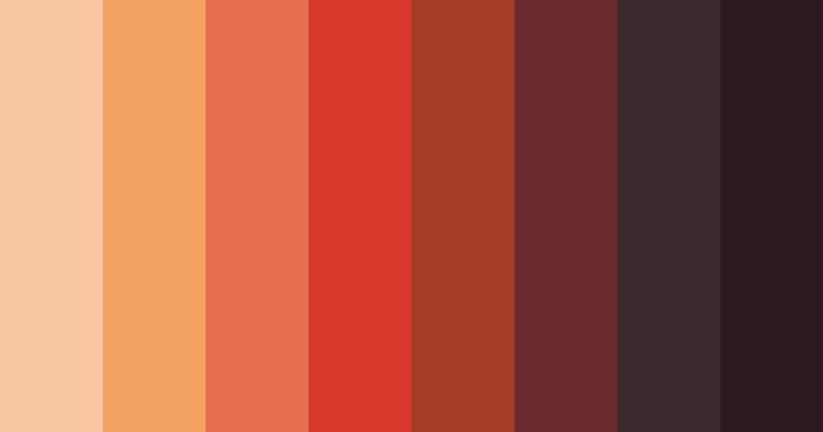 Download sunset red color palette PNG image (landscape)