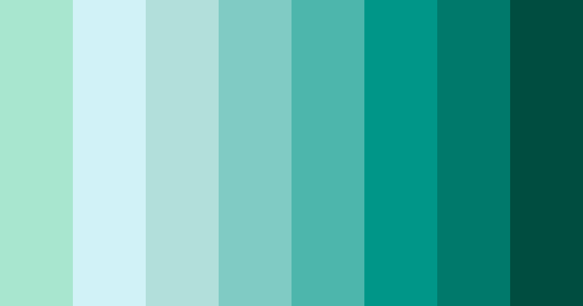 Download dark green oasis color palette PNG image (landscape)
