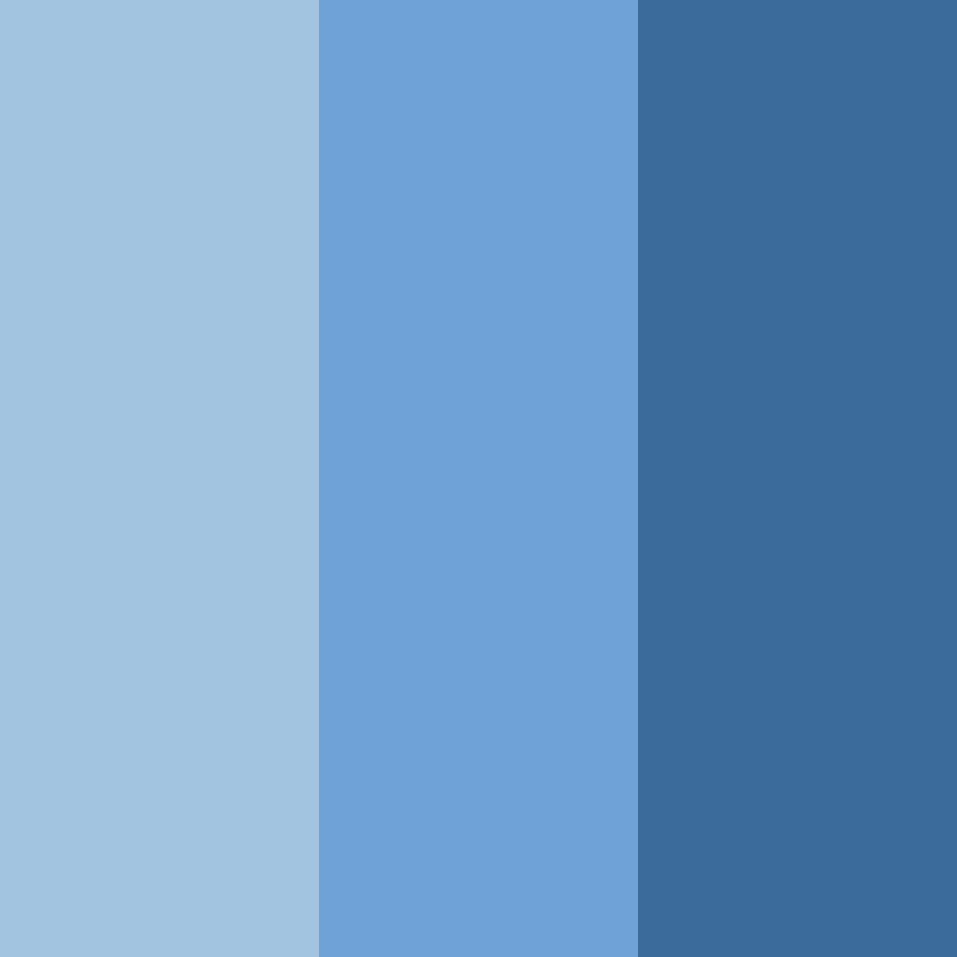 Download serene blue horizon color palette PNG image (square)