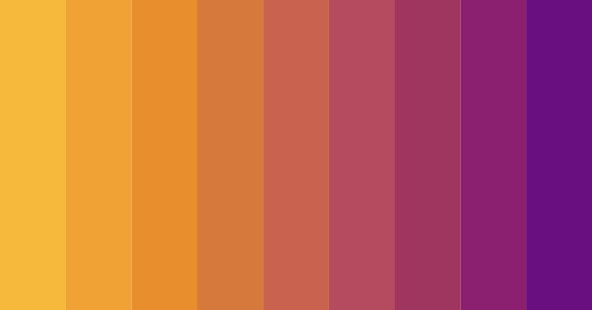 Download sunset orange color palette PNG image (landscape)