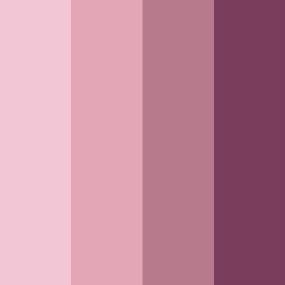 Download shades of blush color palette PNG image (square)