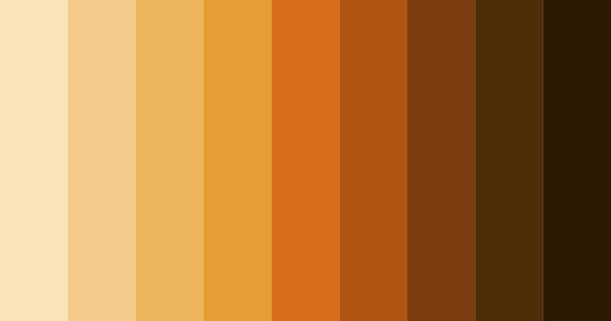 Download earthy orange color palette PNG image (landscape)