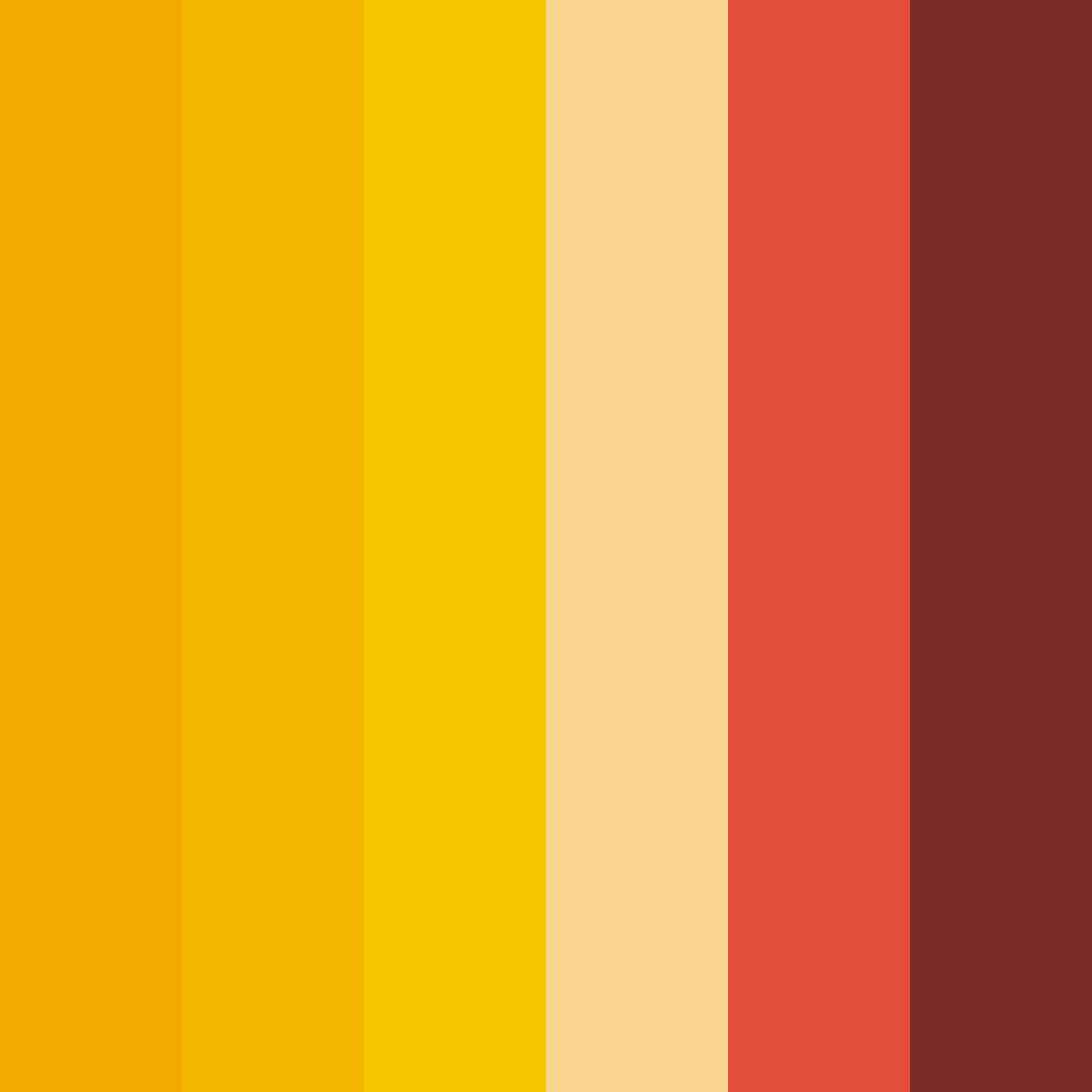 Download flamenco fiesta color palette PNG image (square)