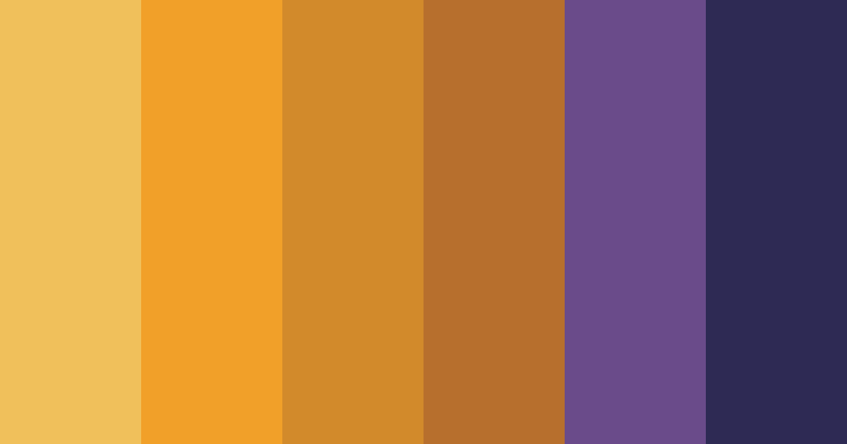 Download golden twilight color palette PNG image (landscape)