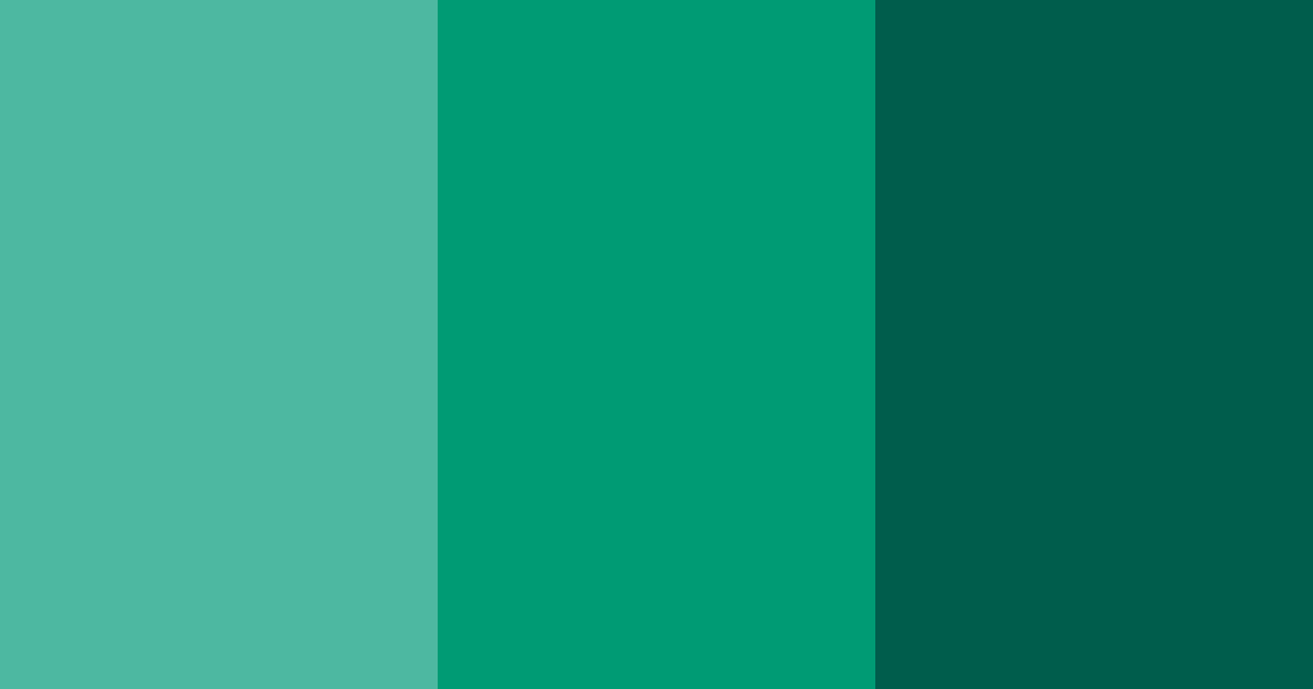 Download tropical teal oasis color palette PNG image (landscape)