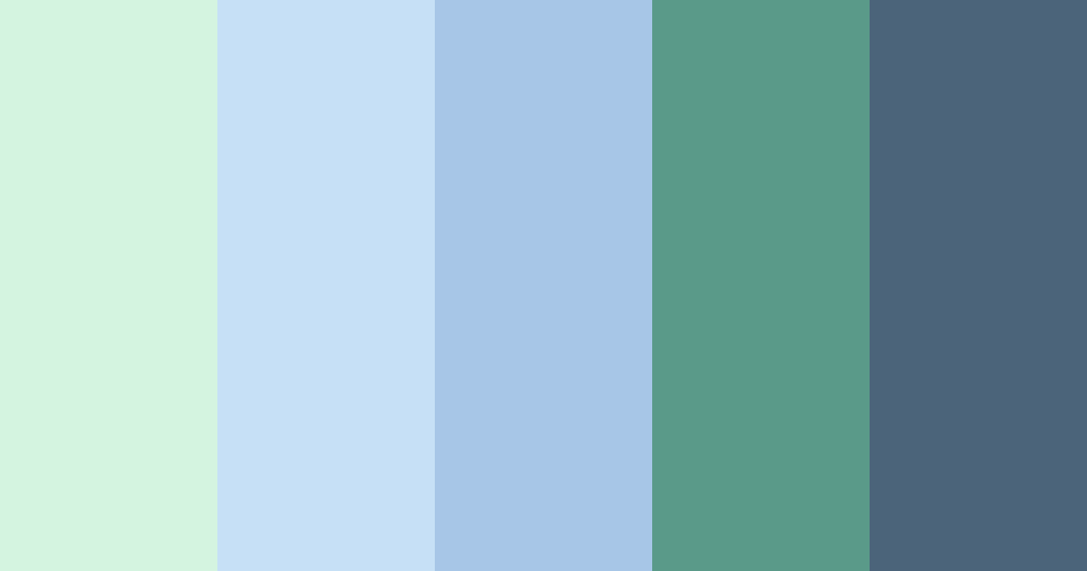 Download whimsical serenity color palette PNG image (landscape)