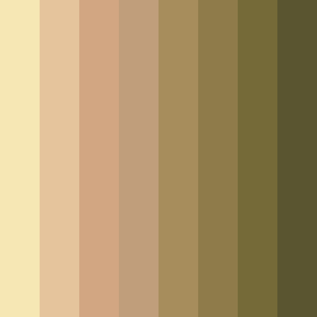 Download muted blonde tones color palette PNG image (square)