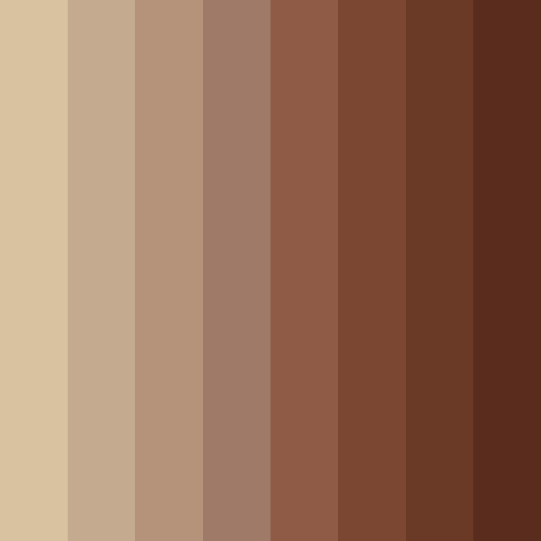 Download muted brown shades color palette PNG image (square)