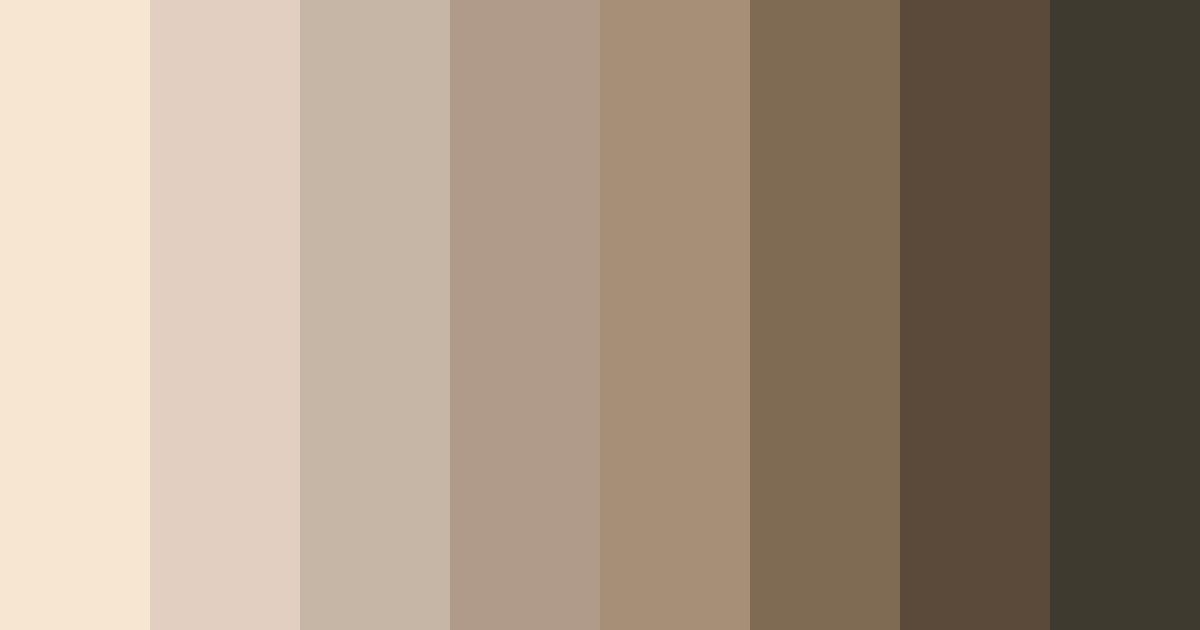 Download muted beige tones color palette PNG image (landscape)