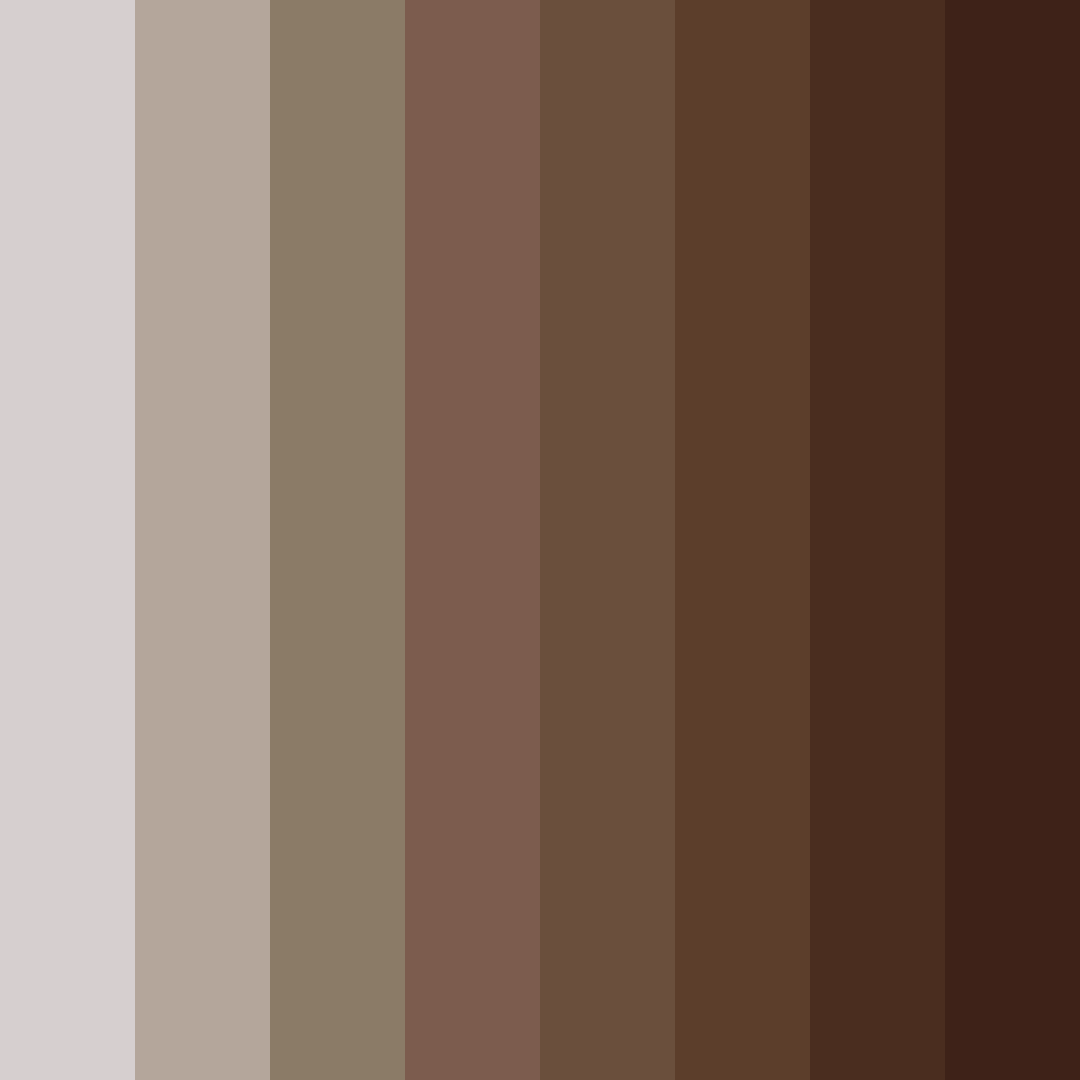 Download muted brown shades color palette PNG image (square)