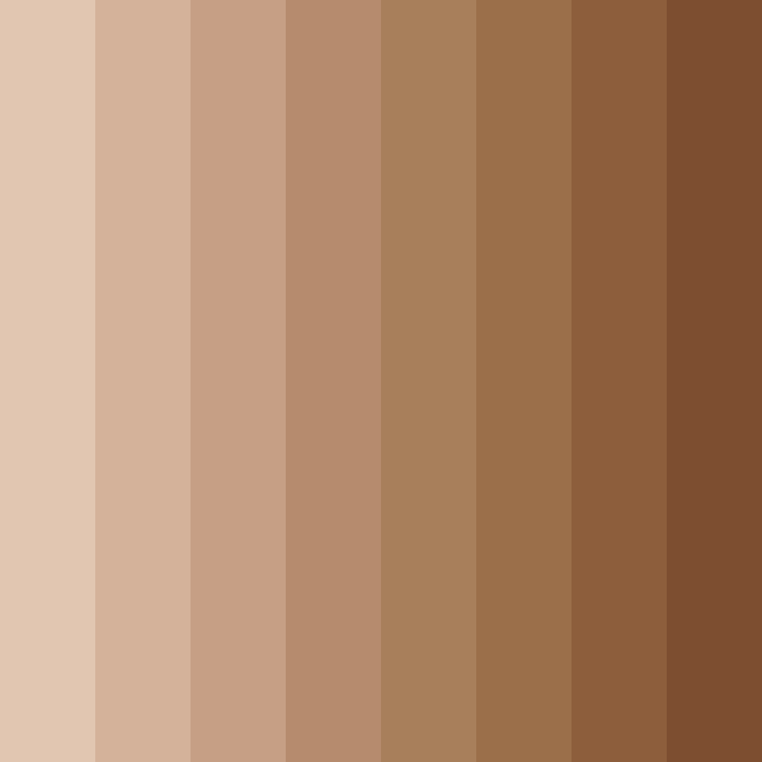 Download soft brown color palette PNG image (square)