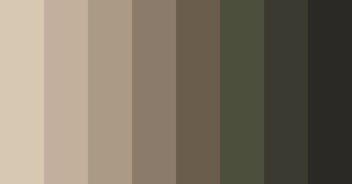Download whispering earthtones color palette PNG image (landscape)
