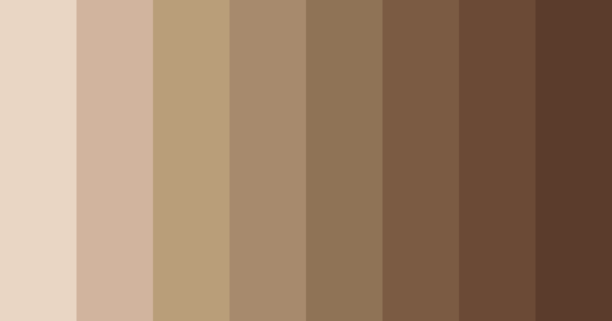 Download muted beige tones color palette PNG image (landscape)