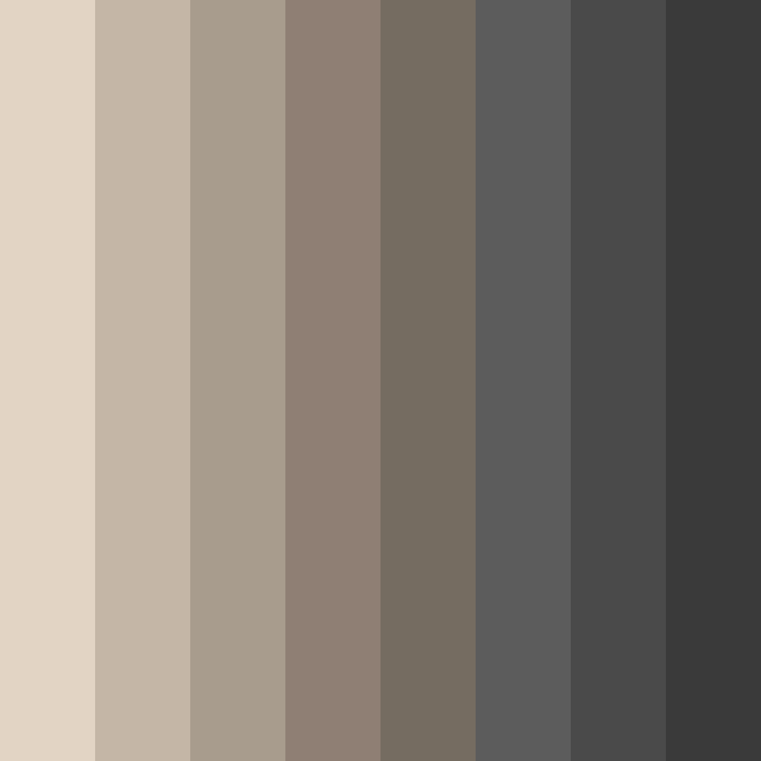Download muted brown shades color palette PNG image (square)
