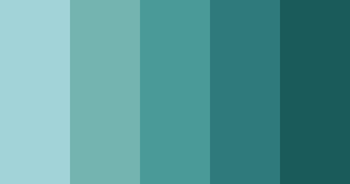 Download deep teal color palette PNG image (landscape)