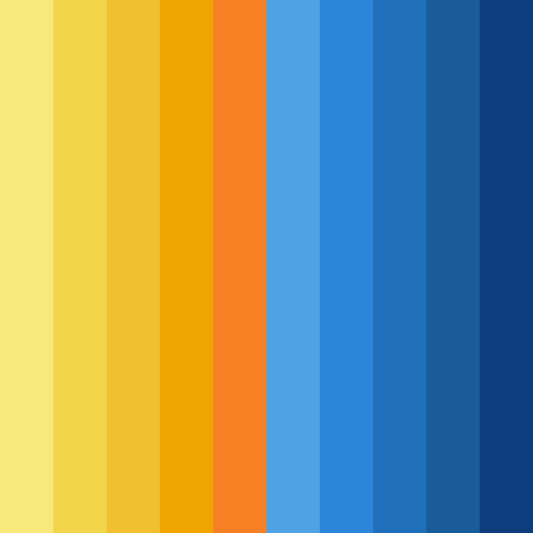 Download yellow and blue delight color palette PNG image (square)