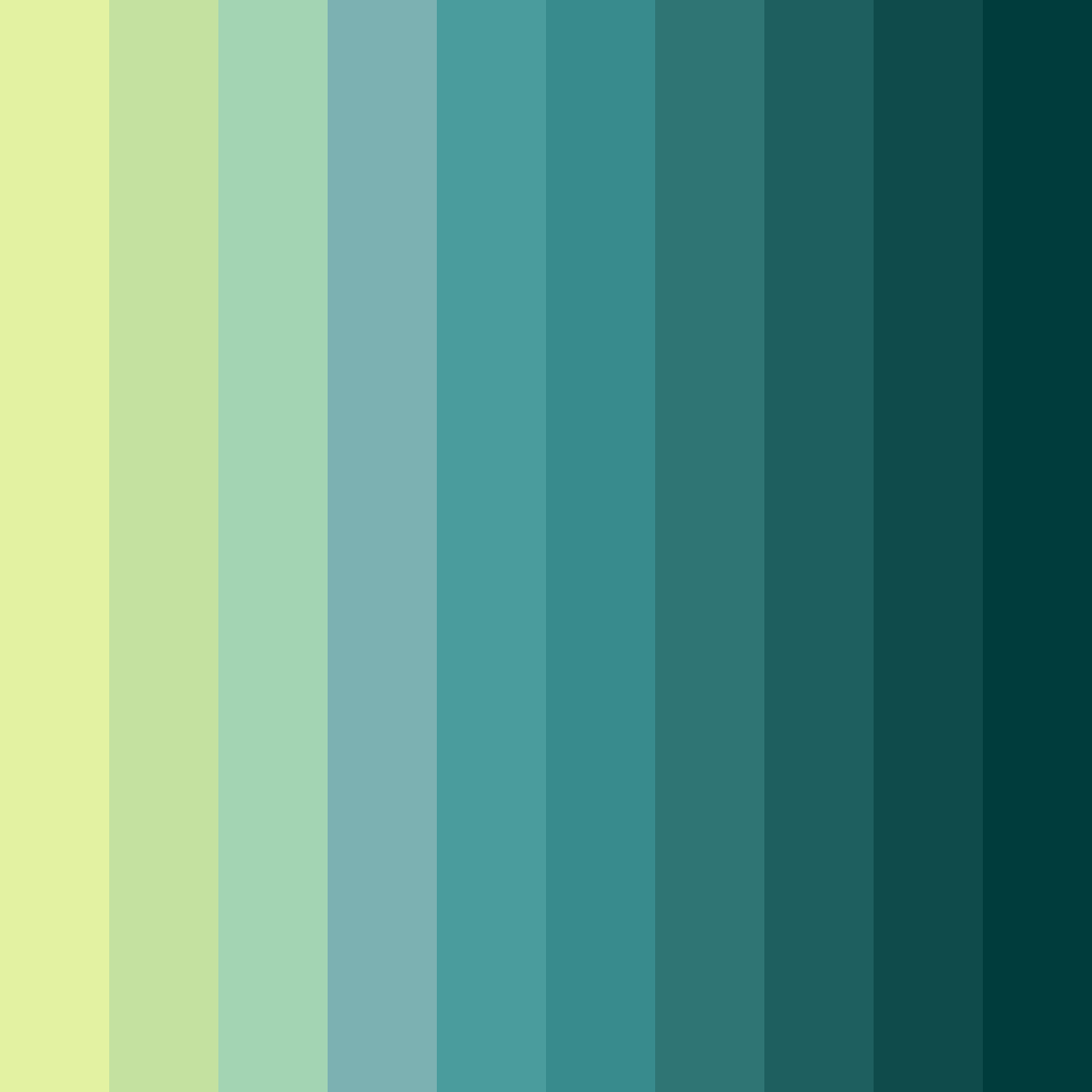 Download tropic sunrise color palette PNG image (square)