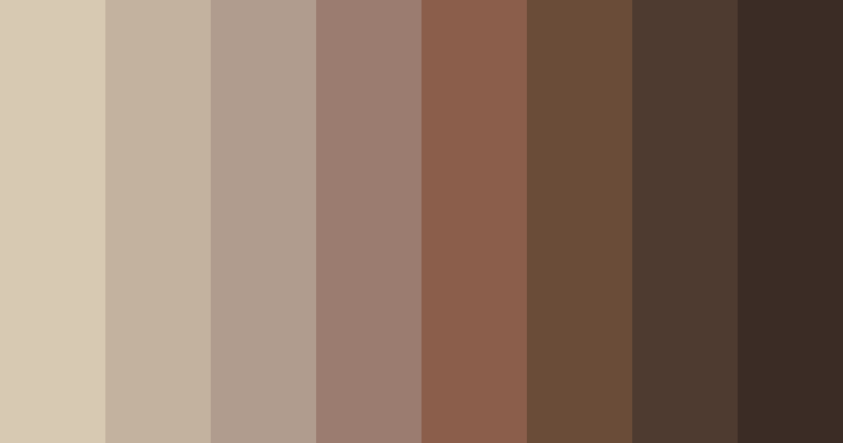 Download soft brown tones color palette PNG image (landscape)