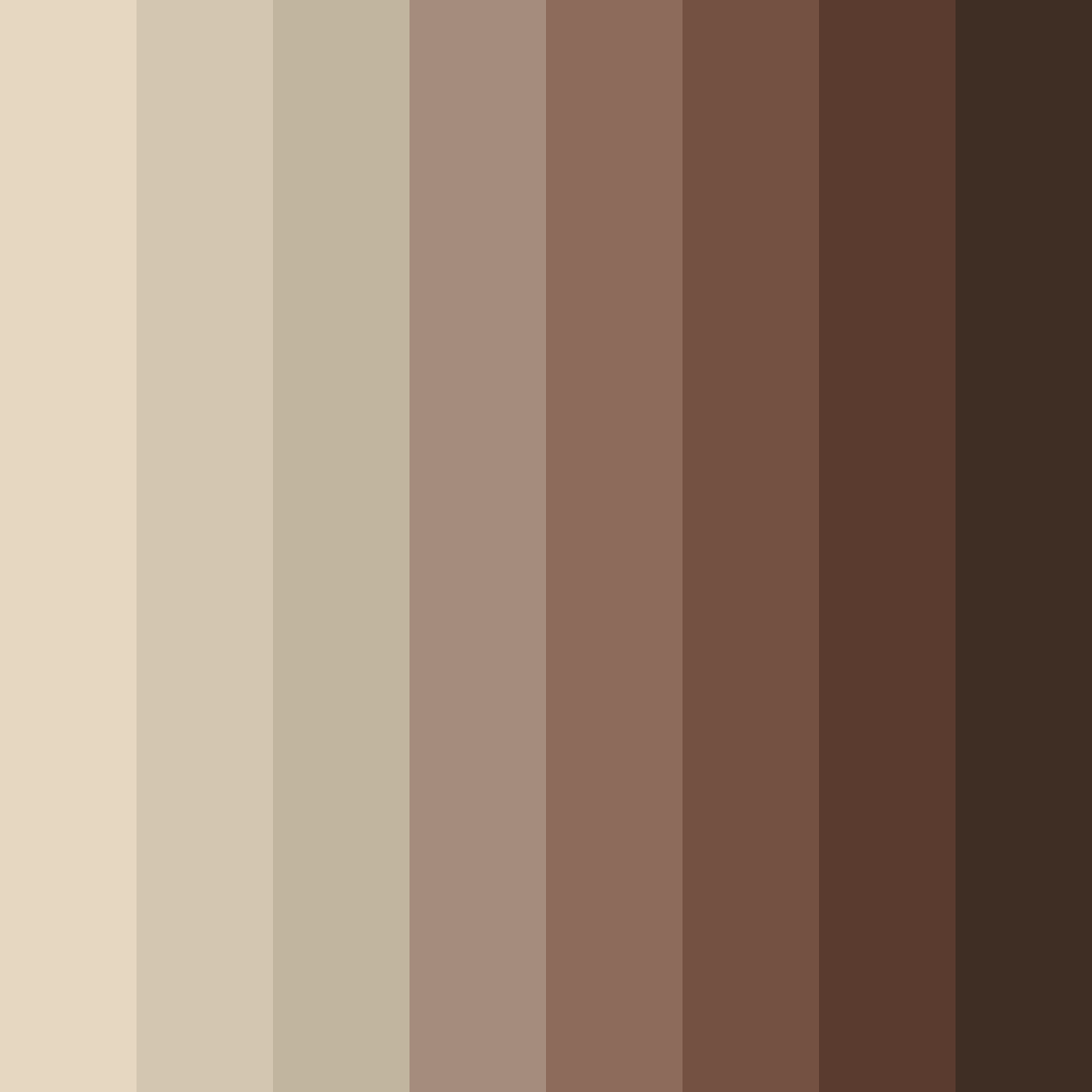 Download soft brown color palette PNG image (square)