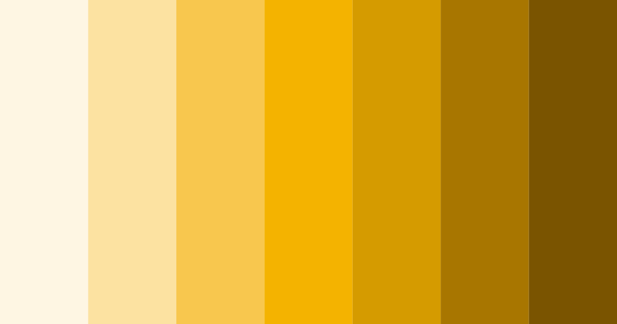 Download golden glow color palette PNG image (landscape)