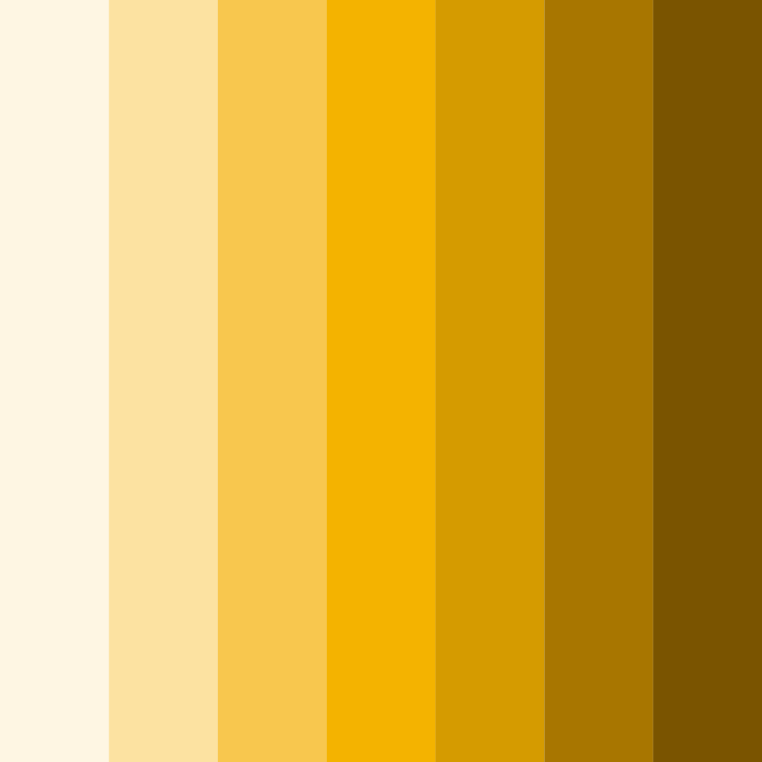 Download golden glow color palette PNG image (square)