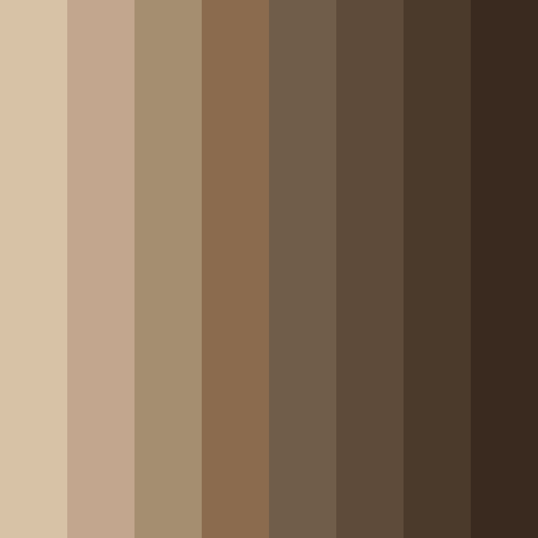 Download muted brown earth color palette PNG image (square)