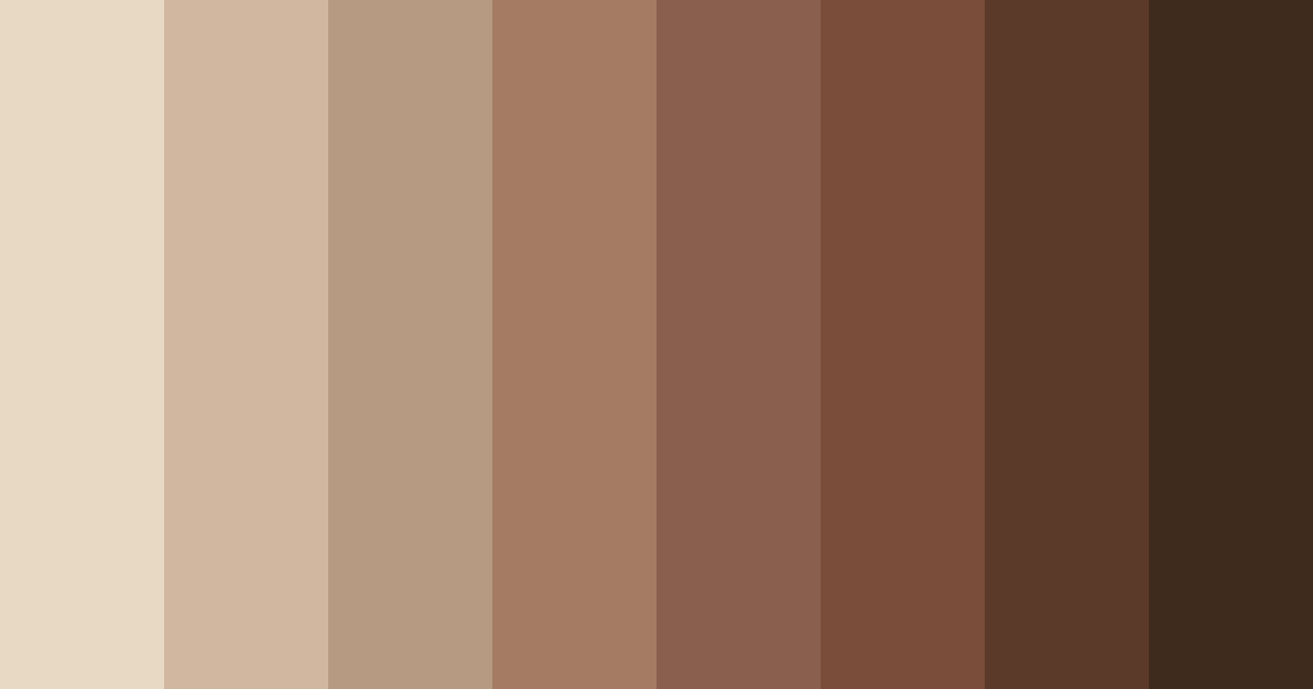 Download soft brown color palette PNG image (landscape)