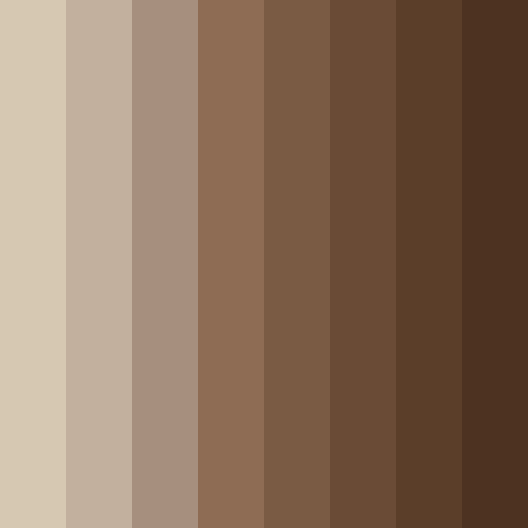 Download soft brown color palette PNG image (square)