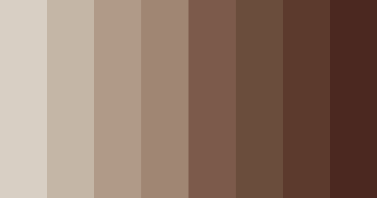 Download soft brown color palette PNG image (landscape)