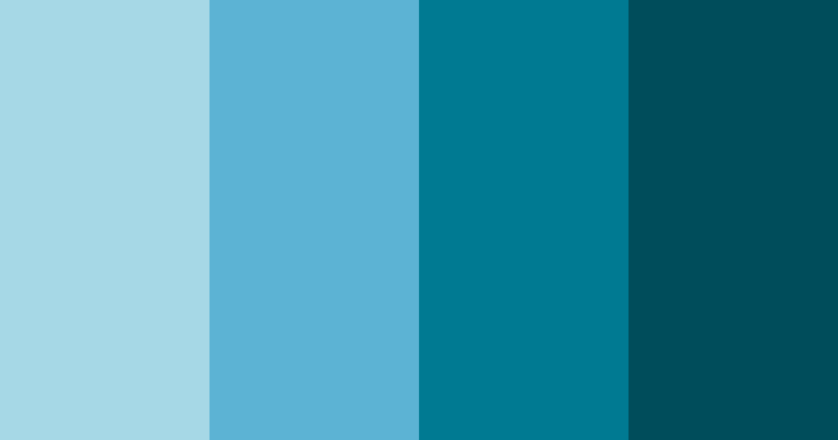 Download tidal serenity color palette PNG image (landscape)