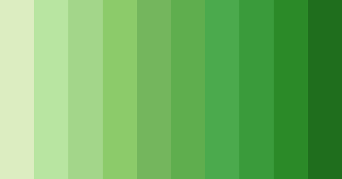 Download lush greenery color palette PNG image (landscape)