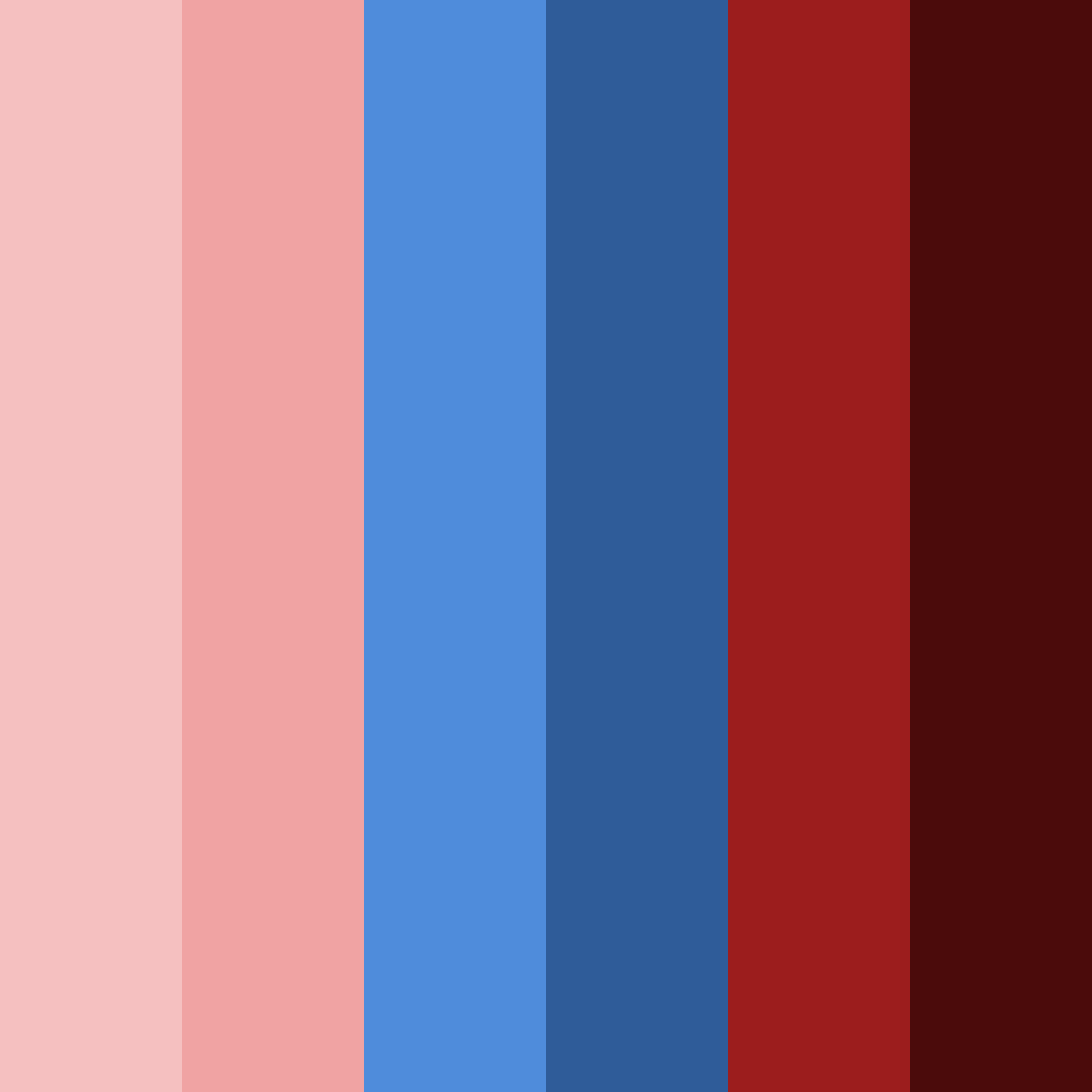 Download dark blue red color palette PNG image (square)
