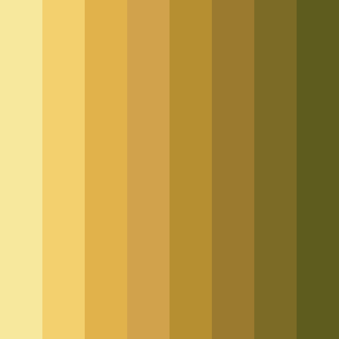 Download golden yellow color palette PNG image (square)